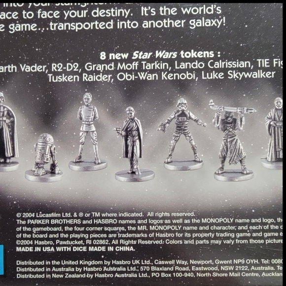 MONOPOLY Star Wars Original Trilogy Edition Board Game Used Complete - Picture 3 of 5